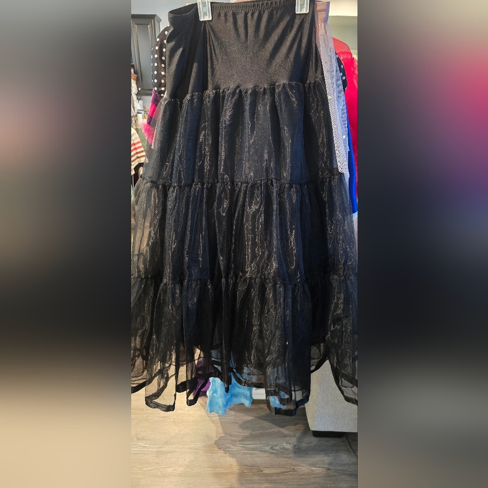 Grace Karin Black Tulle Petticoat